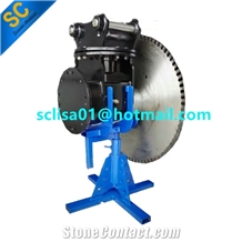 Excavator Rock Saw with Diamond Blade Max 2600mm Diameter