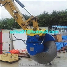 Excavator Rock Saw with Diamond Blade Max 2600mm Diameter
