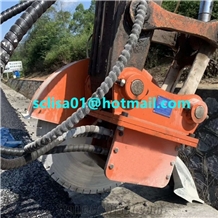 Excavator Rock Saw with Diamond Blade Max 2600mm Diameter