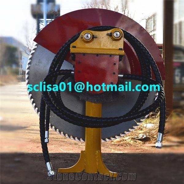 Excavator Rock Saw with Diamond Blade Max 2600mm Diameter