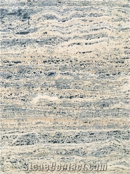 Beige Travertine Slab Black Resin Beige Travertine Fill Slab