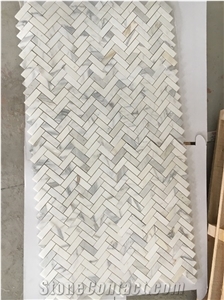 Calacatta Gold Herringbone Mosaic Tile Calacatta Mosaic