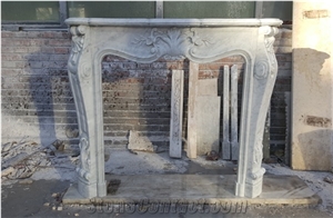 Carrara White Fireplace Marble Carrara Fireplace Mantel