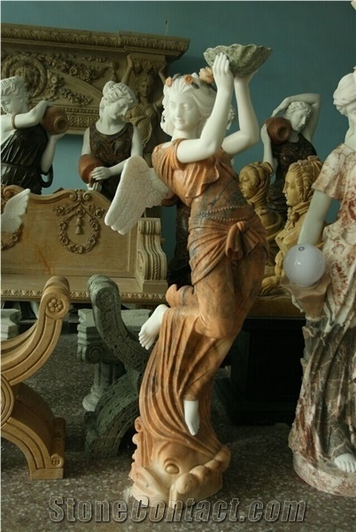 Garden Statues Western Sandstone Four Seasons Sculptures