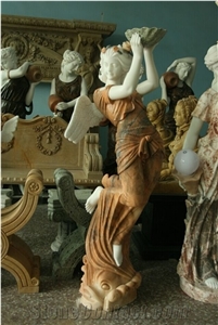 Garden Statues Western Sandstone Four Seasons Sculptures