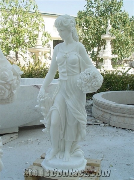 Garden Statues Western Sandstone Four Seasons Sculptures