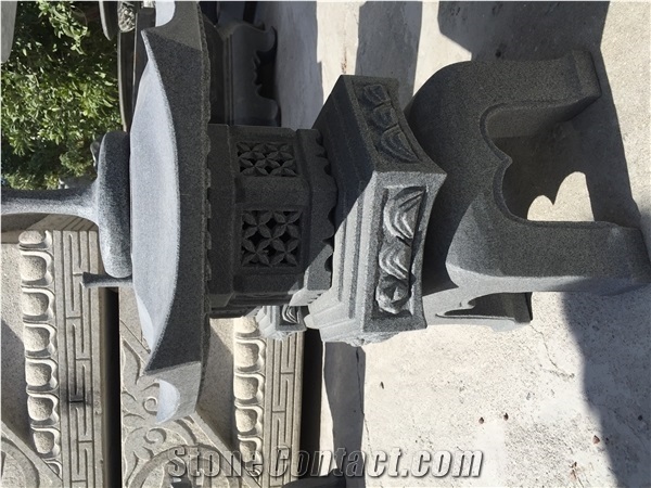 Granite Lantern Stone Japanese Lanterns Garden Lanterns