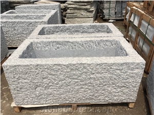 Granite Street Flower Pots Urban Stone Planters Flower Stand