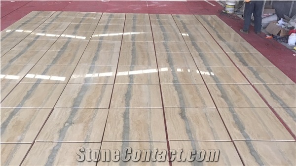 Italian Ocean Blue Travertine Silver Blue Travertine Tile