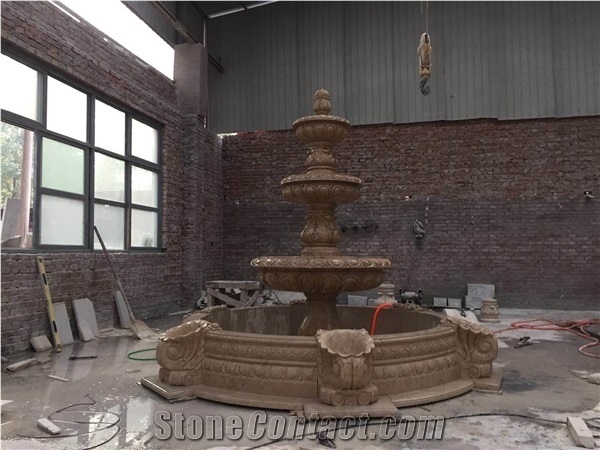 Limestone Garden Fountain Yellow Limestone Water Feature