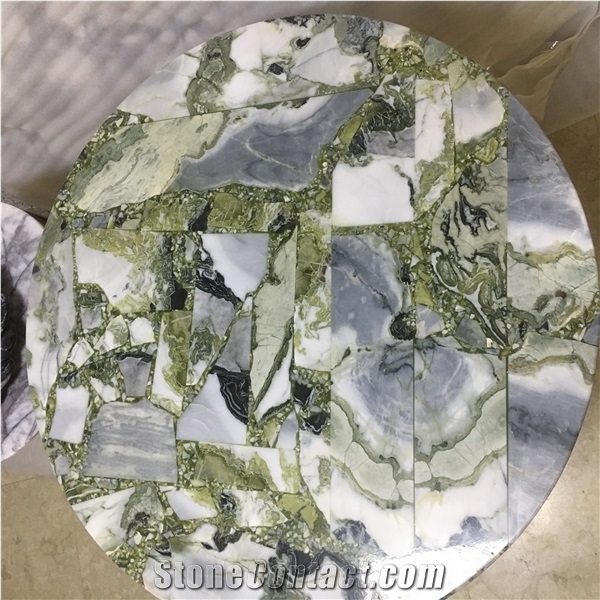 Marble Cafe Tables White Beauty Round Coffee Table Furniture
