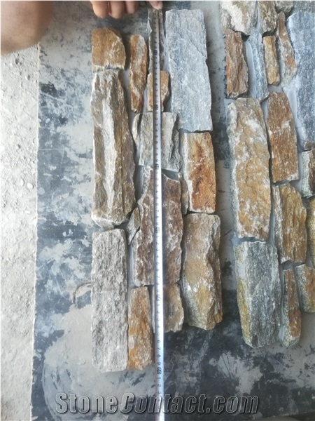 Multicolor Stack Ledger Stone Rusty Quartzite Cement Stone