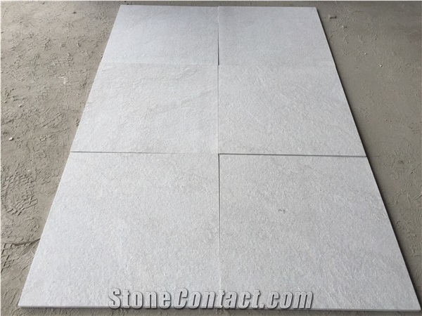 Pure White Quartzite Spa White Flooring Tile for Project