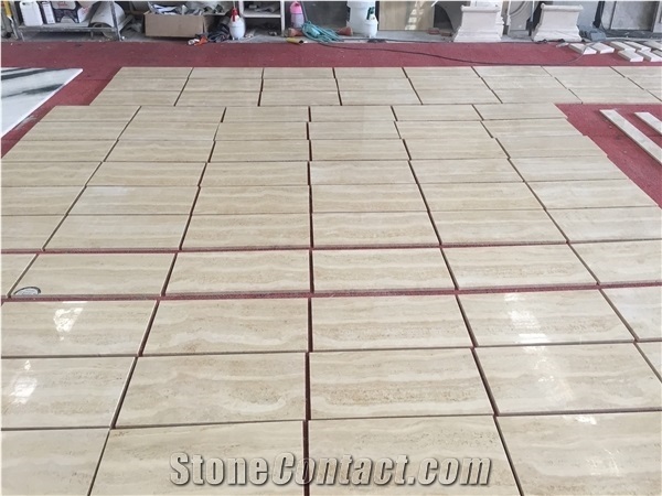 Romano Beige Travertine Classic Light Beige Travertino Tile