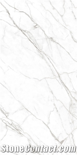 Snow White Marble Looking Ceramic Slab