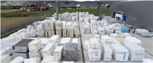 Artic White Marble- Artic Grey Marble Blocks