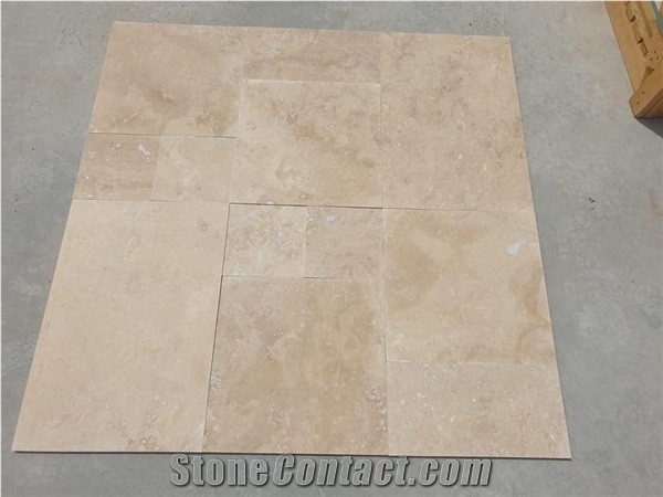 Light Travertino-Light Travertine Crosscut Tiles