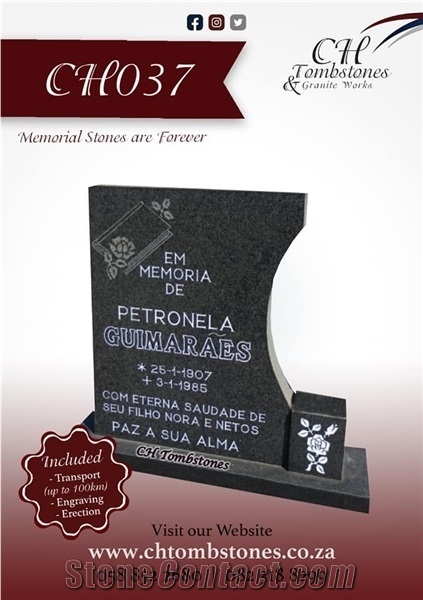 Impala Black Granite Monuments, Headstones