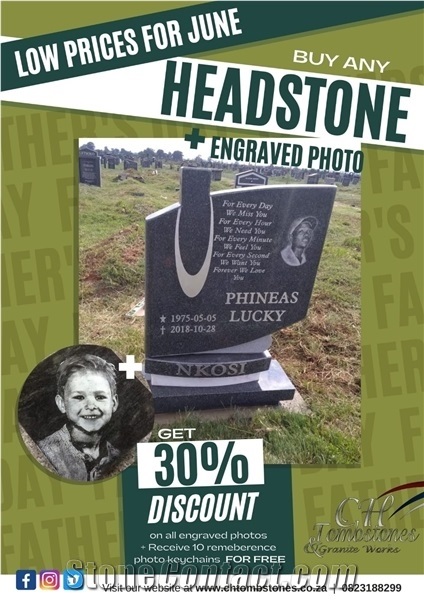 Impala Black Granite Monuments, Headstones