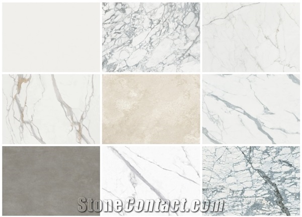 Classic Statuario Plain Swan Porcelain Countertops