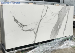 White Calacatta Porcelain Slab for Wall Floor