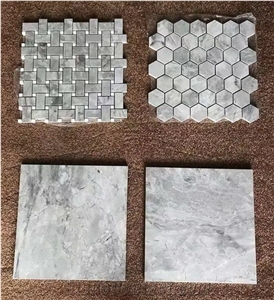 Super White Dolomite Mosaics