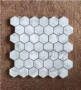 Super White Dolomite Mosaics