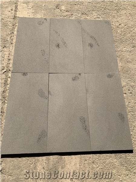 Ant Line and Catpaw Basalt Sandblasted Tiles