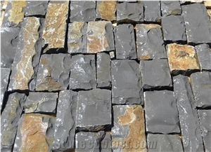 Basalt Cubic Pavers Walkway