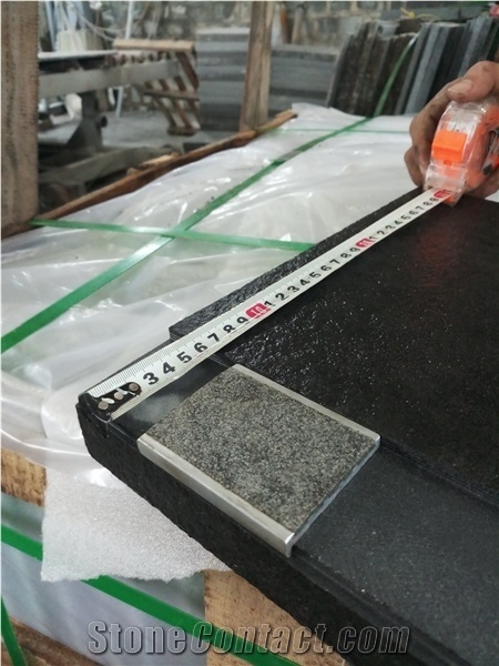 Basalt Flamed Treads and Riser