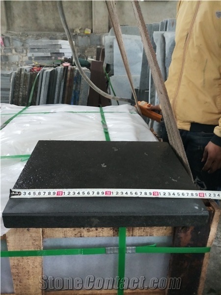 Basalt Flamed Treads and Riser