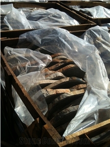 Basalt Step Flamed Garden Stepping Stone