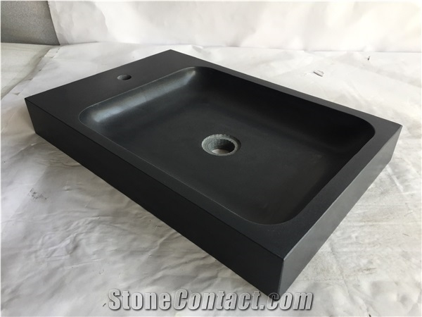 Black Basalt Sink Honed