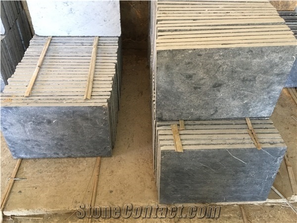 Blue Stone Flamed and Brushed
