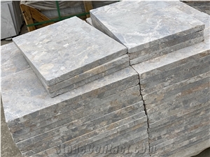 Regent Multi Grey Romano Sandblasted Marble Tiles