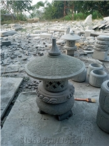 Sandstone Lantern Sculpture Fengshui for Outdoor Decorating