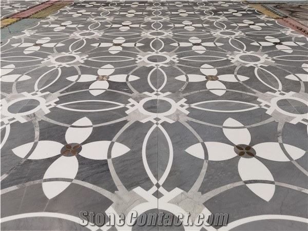 Waterjet Stone Floor Medallion