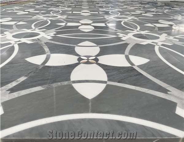 Waterjet Stone Floor Medallion
