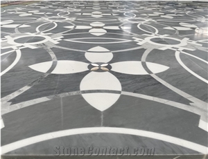 Waterjet Stone Floor Medallion