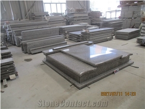 Brown Star Granite Western Style Custom Grave Tombstones