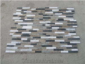 Four Color Cultured Natural Stacked Stone Wall Cladding