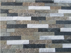Four Color Cultured Natural Stacked Stone Wall Cladding