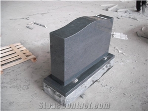 G654 Dark Grey Granite Upright Headstones Grave Monuments