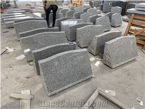 G9402 Grey Granite Slant Grave Stone Monuments