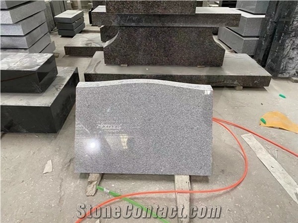 G9402 Grey Granite Slant Grave Stone Monuments