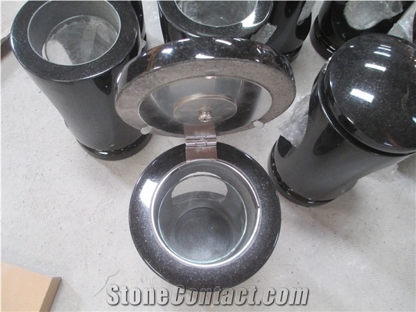 Indian Black Granite Lanterns,Monumental Vases&Accessories