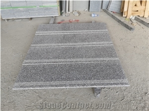 New G664 Granite Stair Treads Anti Slip Cutting