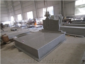 New G664 Granite Western Engraved Tombstone