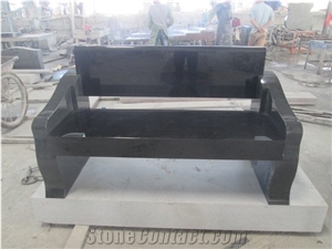 Shanxi Black Bench,Absolute Black Monumental&Cemetery Bench