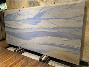 Azul Macaubas Quartzite Slabs Tiles